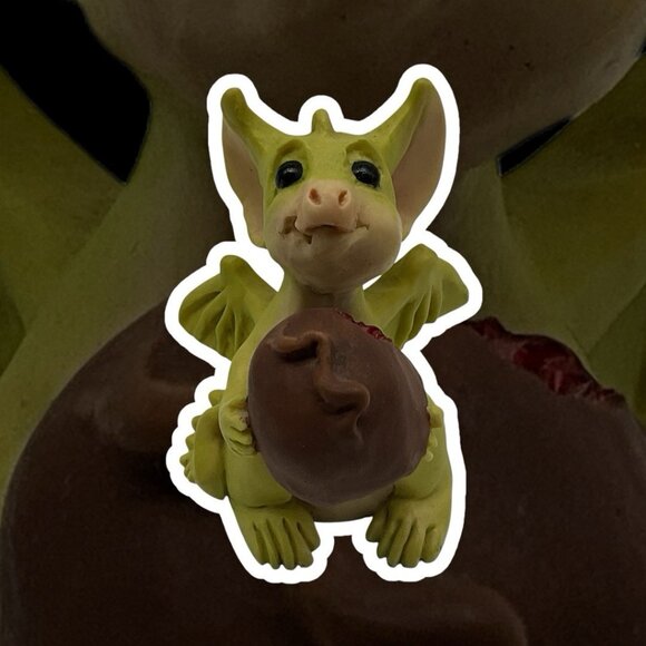 Pocket Dragon "Wanna Bite" Figurine by Real Musgrove Vintage Collectors Club 93" - Picture 4 of 14